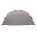Huisje Tent Grijs en Oranje 400 x 210 x 180 cm Polyester