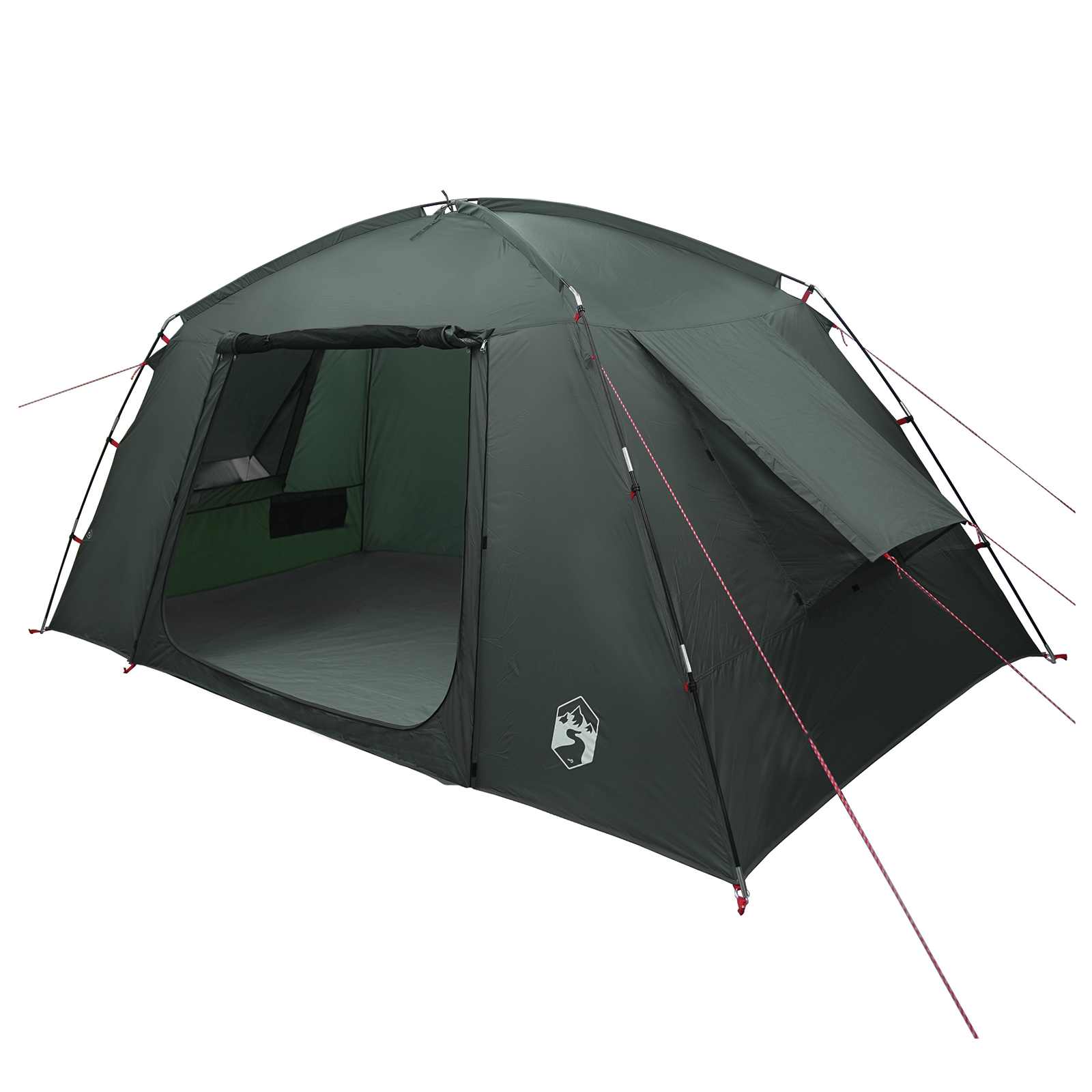 Huisje Tent met dak Legergroen 400 x 210 x 180 cm Polyester — bendyXL