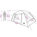 Huisje Tent met dak Wit Blackout 400 x 210 x 180 cm Polyester