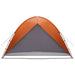 Camping Tent met Regenhoes Waterdicht Koepel Grijs en Oranje