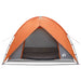 Camping Tent met Regenhoes Waterdicht Koepel Grijs en Oranje