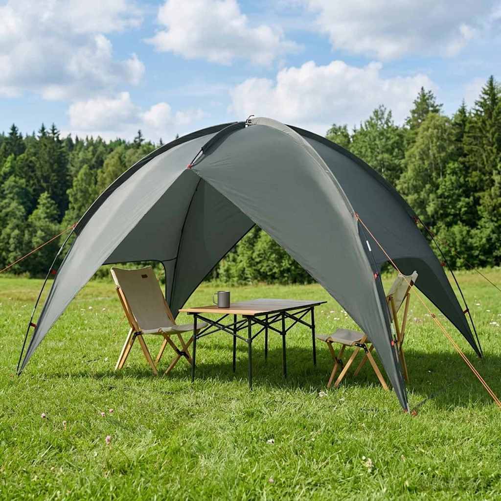 Camping Tent met Regenhoes Waterdicht Koepel Legergroen