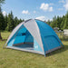 Camping Tent met Regenhoes Waterdicht Blauw 310 x 245 x 160 cm