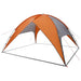 Camping Tent met Regenhoes Waterdicht Koepel Grijs en Oranje