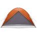 Camping Tent met Regenhoes Waterdicht Koepel Grijs en Oranje