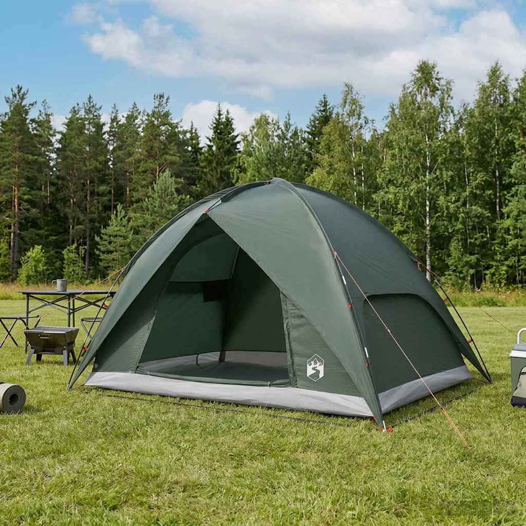 Camping Tent met Regenhoes Waterdicht Koepel Legergroen