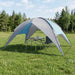 Camping Tent met Regenhoes Waterdicht Blauw 360 x 245 x 185 cm