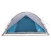 Camping Tent met Regenhoes Waterdicht Blauw 360 x 245 x 185 cm