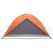 Camping Tent met Regenhoes Waterdicht Koepel Grijs en Oranje