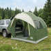 Autotent met dak Groen 239 x 210 x 210 cm Polyester en staal