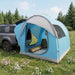 Autotent met dak Blauw 239 x 210 x 210 cm Polyester en staal