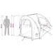 Autotent met dak Groen 200 x 170 x 170 cm Polyester en staal