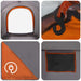 Autotent Grijs en Oranje 200 x 170 x 170 cm Polyester en staal