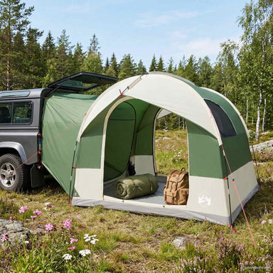 Tailgate Tent met Regenfly Waterdicht Groen 4-persoons