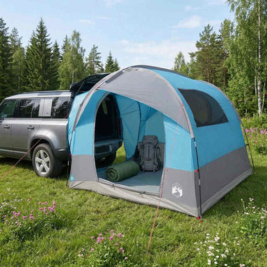 Tailgate Tent met Regenfly Waterdicht Blauw 250 x 250 x 220 cm