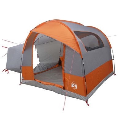 Tailgate Tent met Regenfly Waterdicht Grijs en Oranje