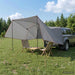 Autotent Grijs en Oranje 308 x 215 x 220 cm Polyester en staal