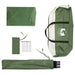 Autotent met dak Groen 350 x 250 cm Polyester en staal