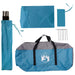 Autotent met dak Blauw 350 x 250 cm Polyester en staal
