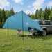 Voertuig luifel Blauw 518 x 580 x 215 cm Polyester en staal