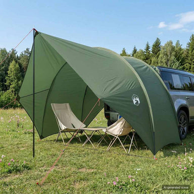 Tailgate Luifel Waterdicht Legergroen 405 x 280 x 220 cm