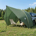 Tailgate Luifel Waterdicht Legergroen 405 x 280 x 220 cm