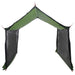 Campingzeil met gaaswanden Groen 340 x 260 x 220 cm