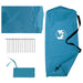 Campingzeil met gaaswanden Blauw 340 x 260 x 220 cm