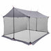 Campingzeil met gaaswanden Grijs en Oranje 340 x 260 x 220 cm