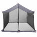 Campingzeil met gaaswanden Grijs en Oranje 340 x 260 x 220 cm