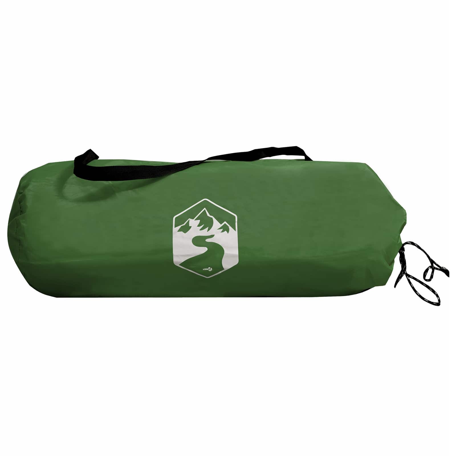 Campingzeil met gaaswanden Groen 270 x 210 x 210 cm