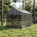Campingzeil met gaaswanden Grijs en Oranje 270 x 210 x 210 cm