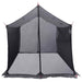 Campingzeil met gaaswanden Grijs en Oranje 270 x 210 x 210 cm