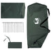 Campingzeil met gaaswanden Legergroen 270 x 210 x 210 cm
