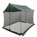 Campingzeil met gaaswanden Legergroen 270 x 210 x 210 cm