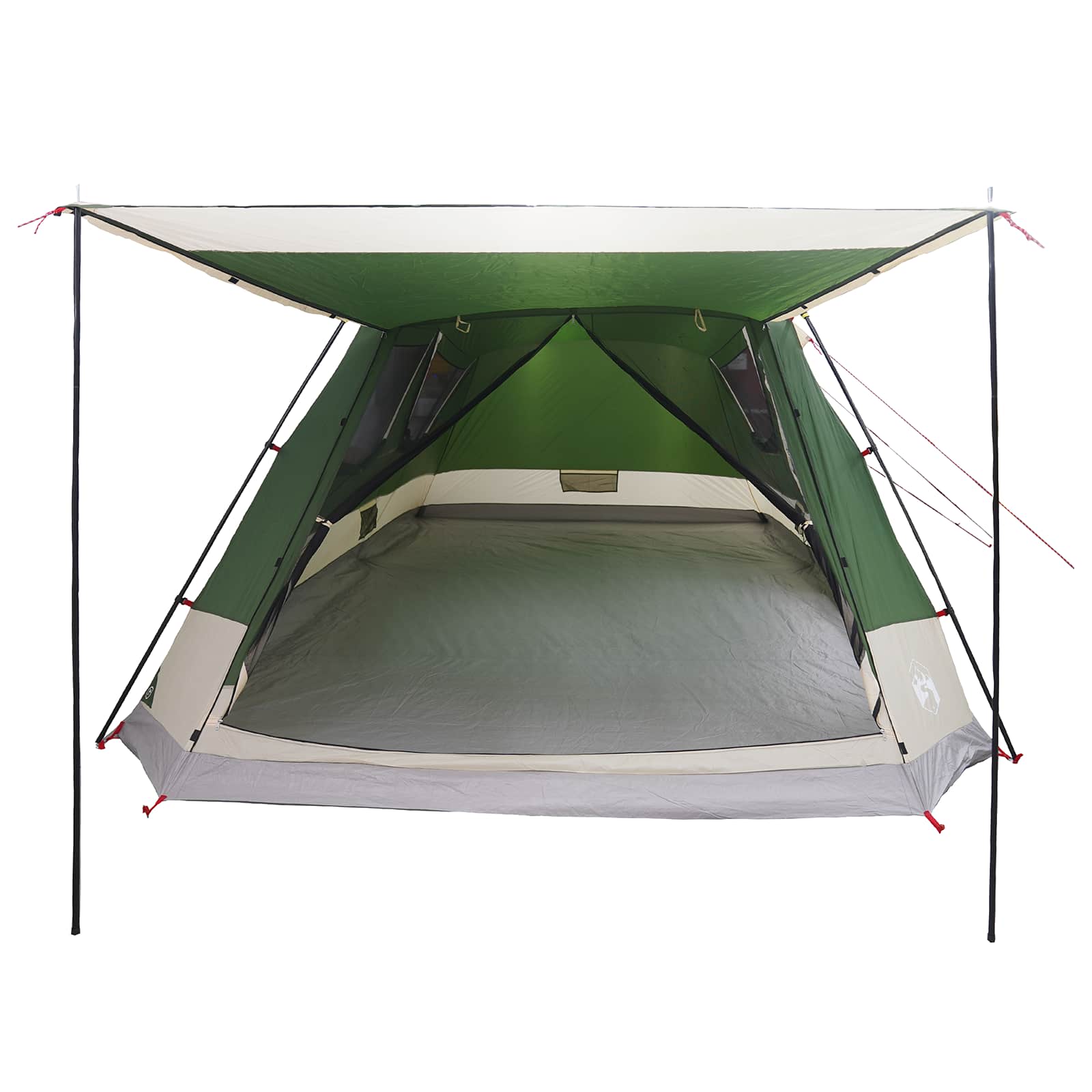 Huisje Tent met dak Groen 12-Persoons Polyester en staal