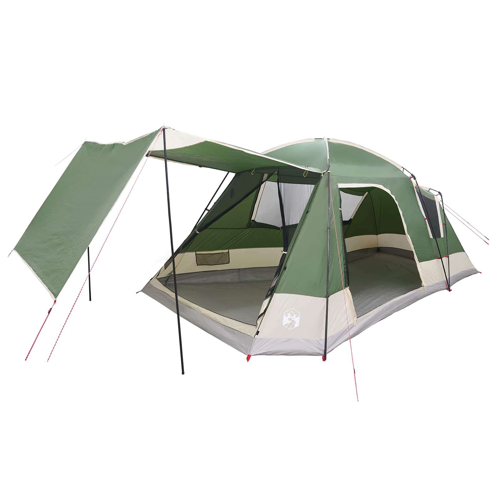 Huisje Tent met dak Groen 12-Persoons Polyester en staal