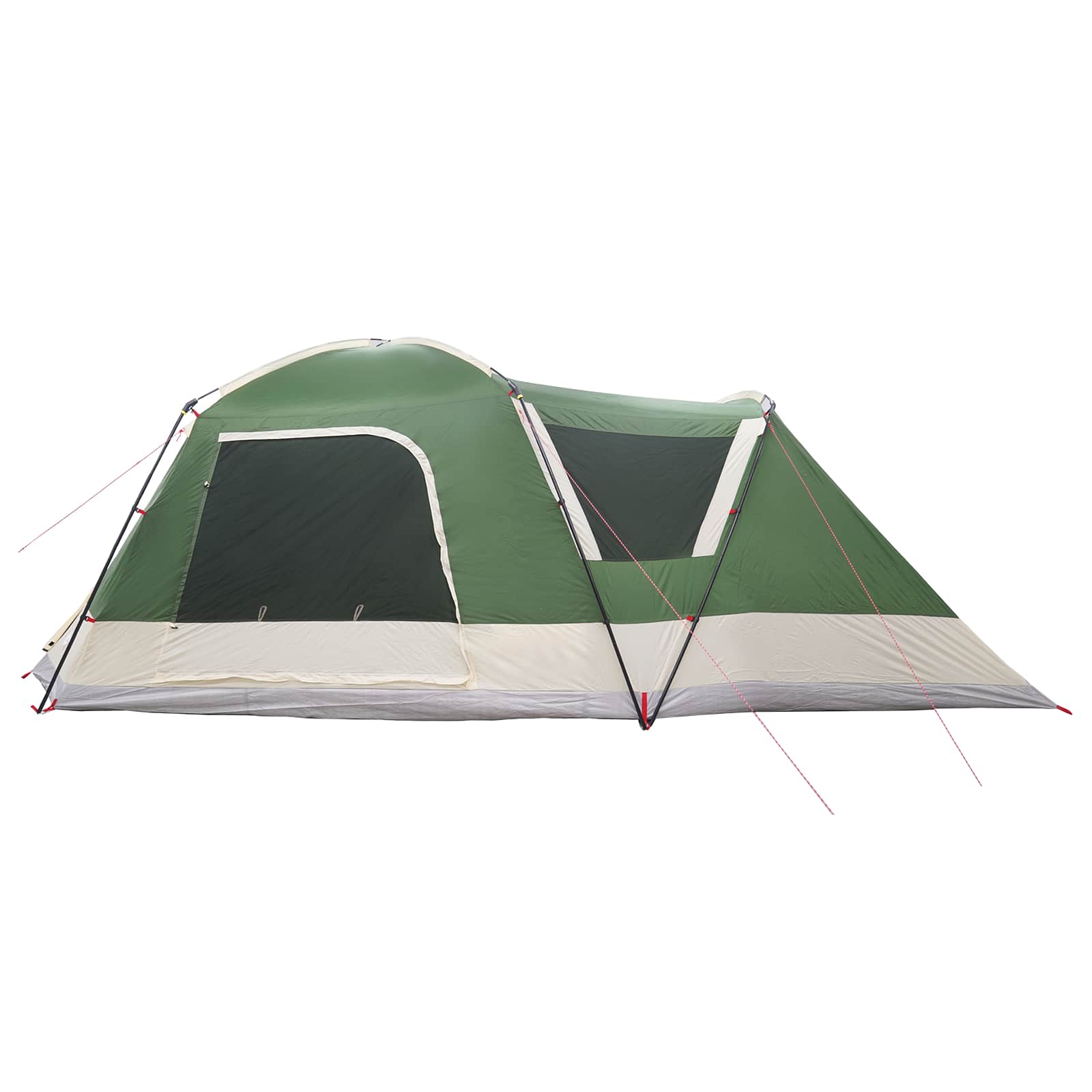 Huisje Tent met dak Groen 12-Persoons Polyester en staal