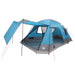 Huisje Tent met dak Blauw 12-Persoons Polyester en staal