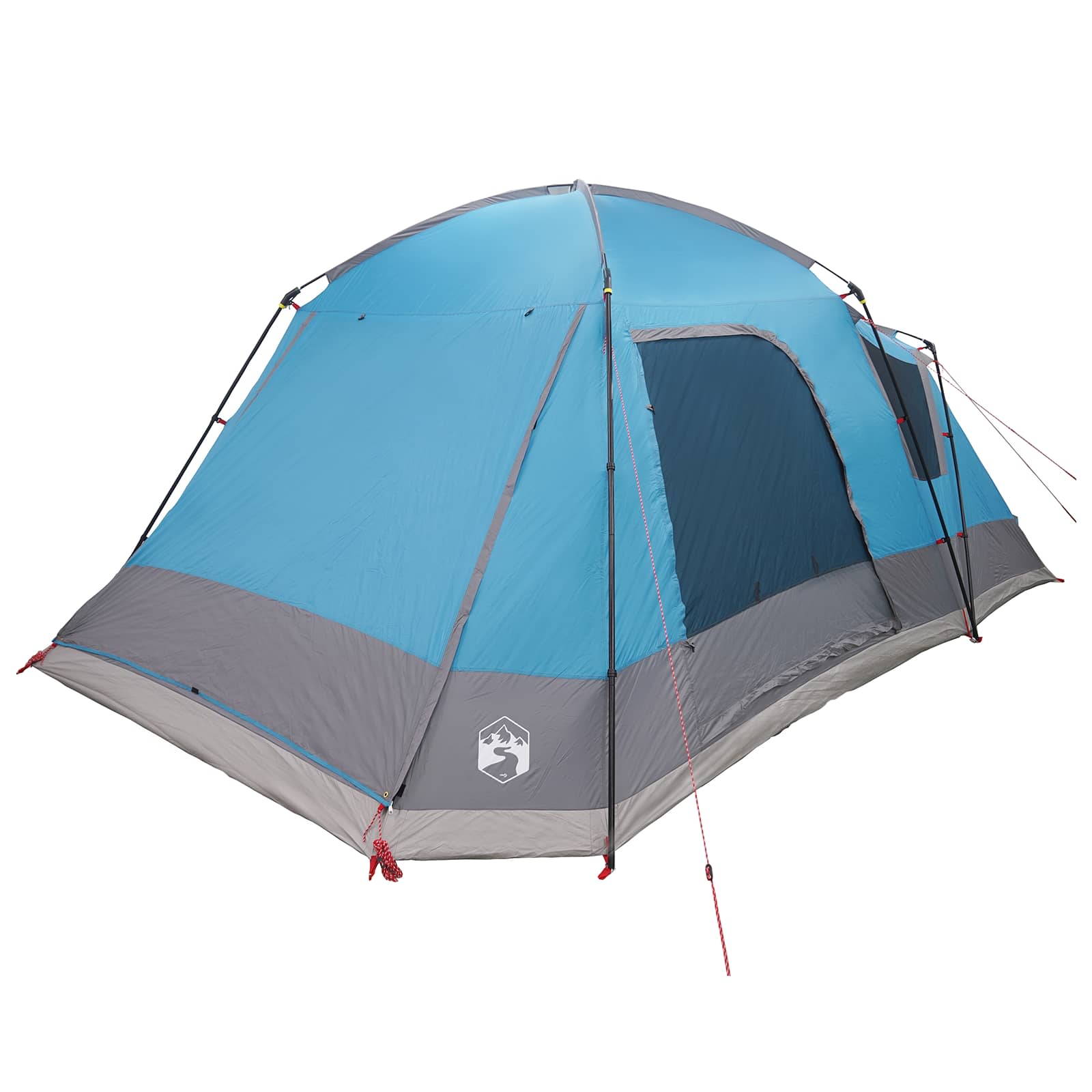 Huisje Tent met dak Blauw 12-Persoons Polyester en staal