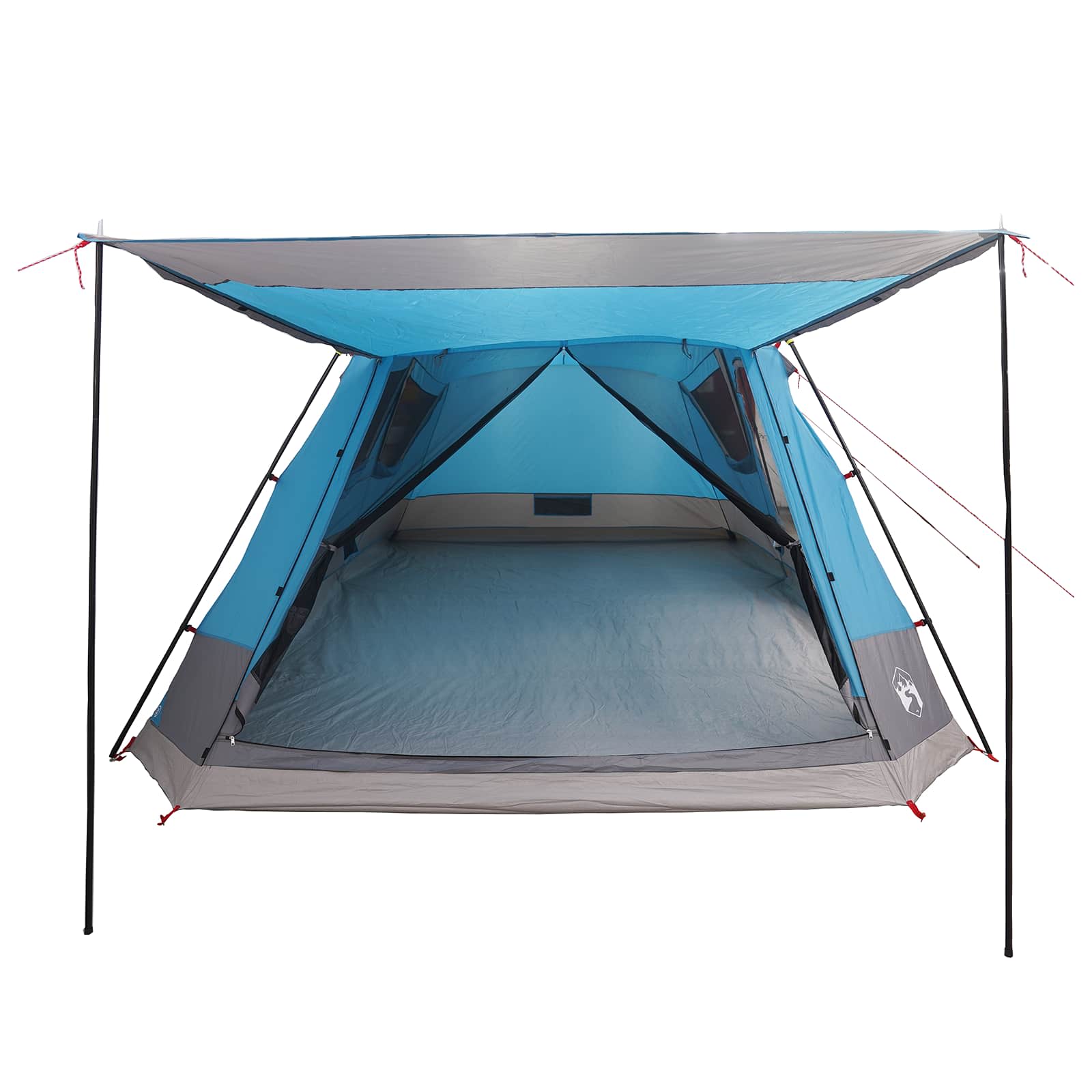 Huisje Tent met dak Blauw 12-Persoons Polyester en staal