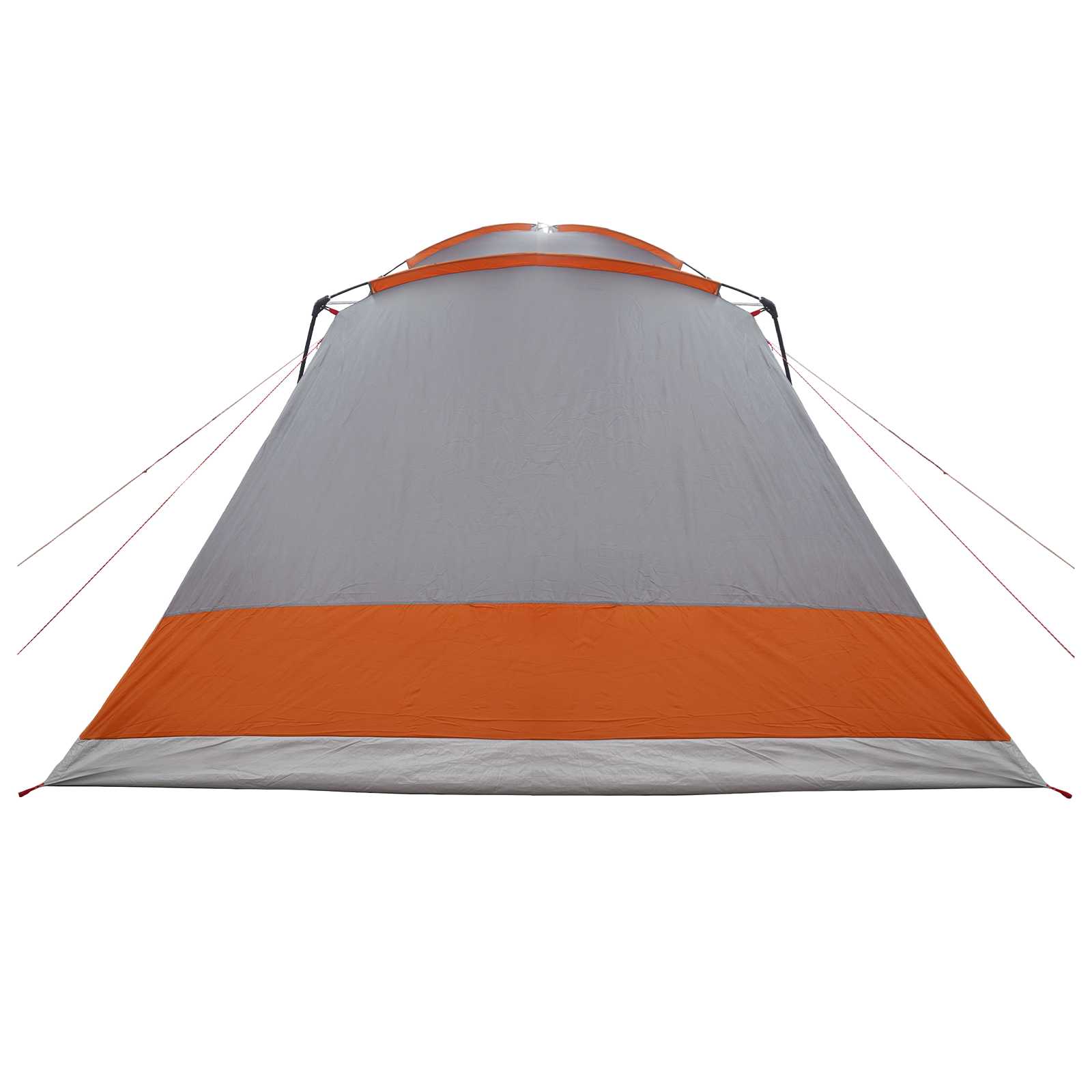 Huisje Tent Grijs en Oranje 12-Persoons Polyester en staal