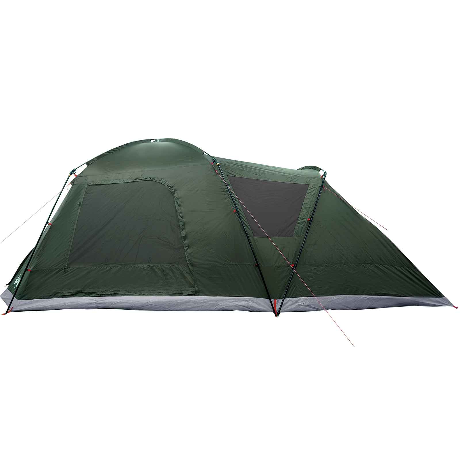 Huisje Tent met dak Leger groen 12-Persoons Polyester en staal