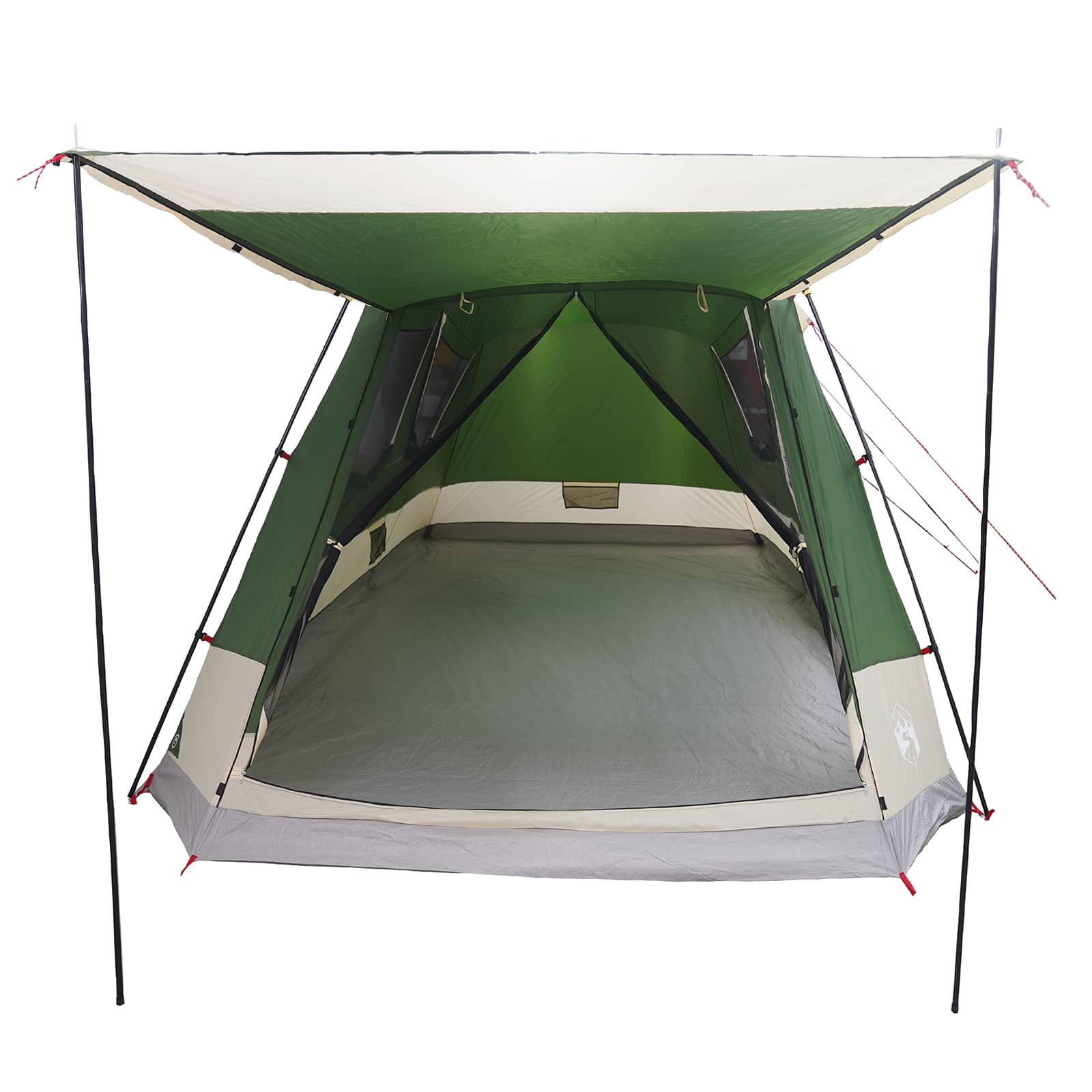Huisje Tent met dak Groen 8-persoons Polyester en staal
