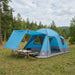 Huisje Tent met dak Blauw 8-persoons Polyester en staal