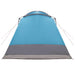 Huisje Tent met dak Blauw 8-persoons Polyester en staal