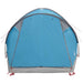 Huisje Tent met dak Blauw 4-persoons Polyester en staal