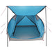 Huisje Tent met dak Blauw 4-persoons Polyester en staal