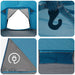 Huisje Tent met dak Blauw 6-persoons Polyester en staal