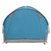 Huisje Tent met dak Blauw 6-persoons Polyester en staal